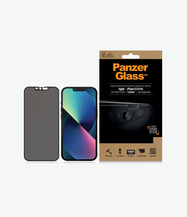 PanzerGlass Dual Privacy Screen Protector for iPhone 13/13 Pro - Crystal Clear